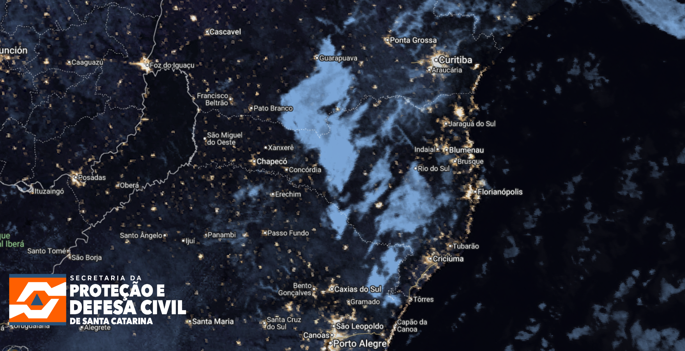 Monitoramento Meteorológico SDC/SC 03/03 04:45