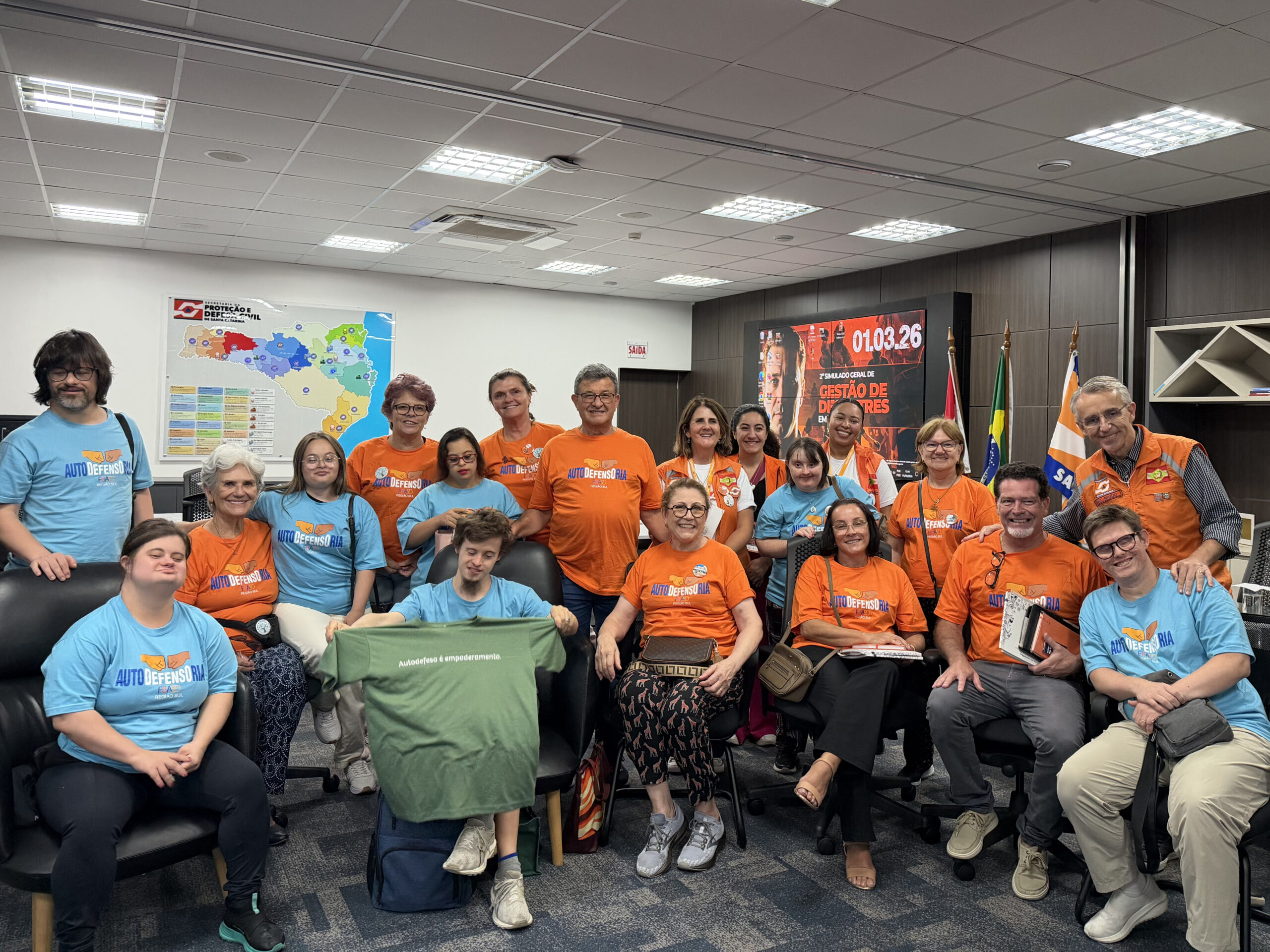 Proteção e Defesa Civil de SC assume protagonismo na inclusão de pessoas com Síndrome de Down na gestão de riscos