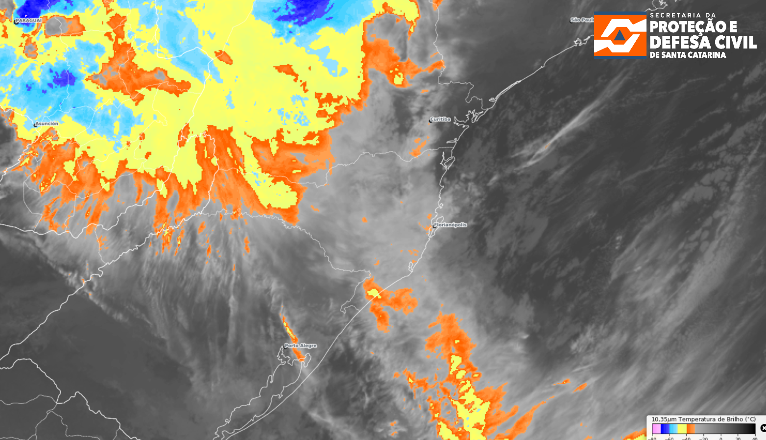 Monitoramento Meteorológico SDC/SC 12/04 23:15