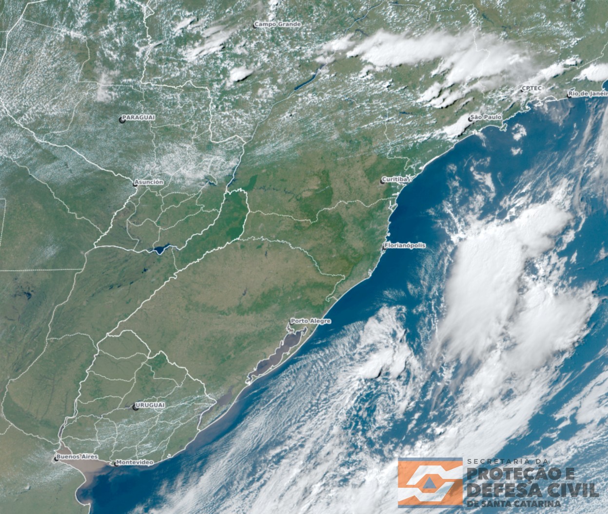 Monitoramento Meteorológico SDC/SC 18/04 15:30