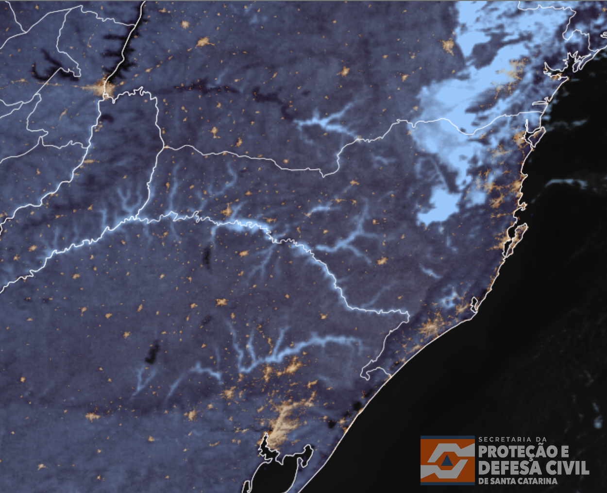 Monitoramento Meteorológico SDC/SC 19/04 04:50