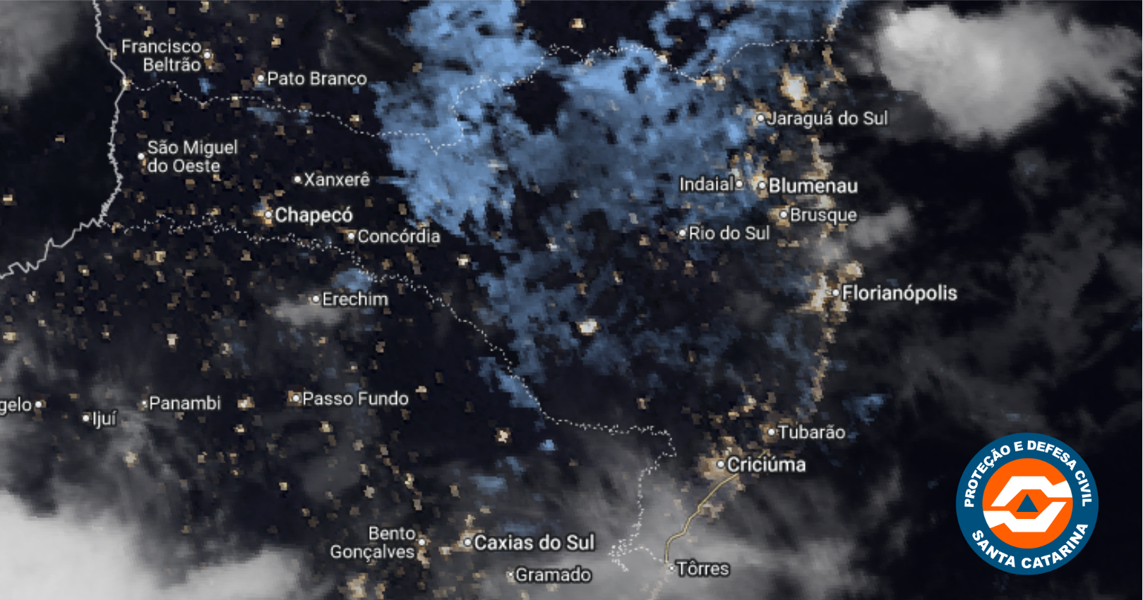 Monitoramento Meteorológico SDC/SC 06/04 23:50