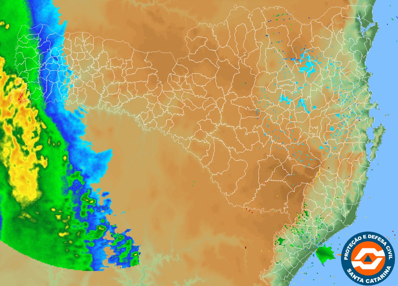 Monitoramento Meteorológico SDC/SC 07/05 23:15